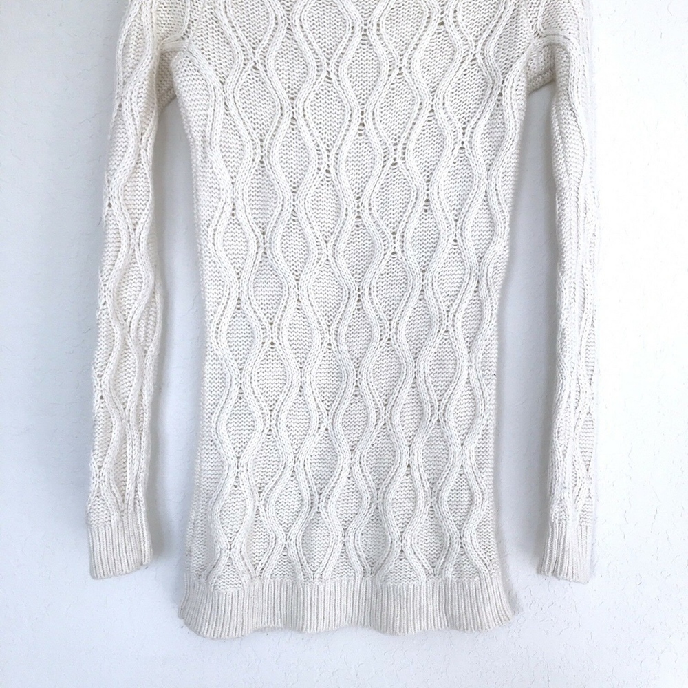 LOFT Cable Knit Boat Neck Pullover Sweater - Picture 8 of 8
